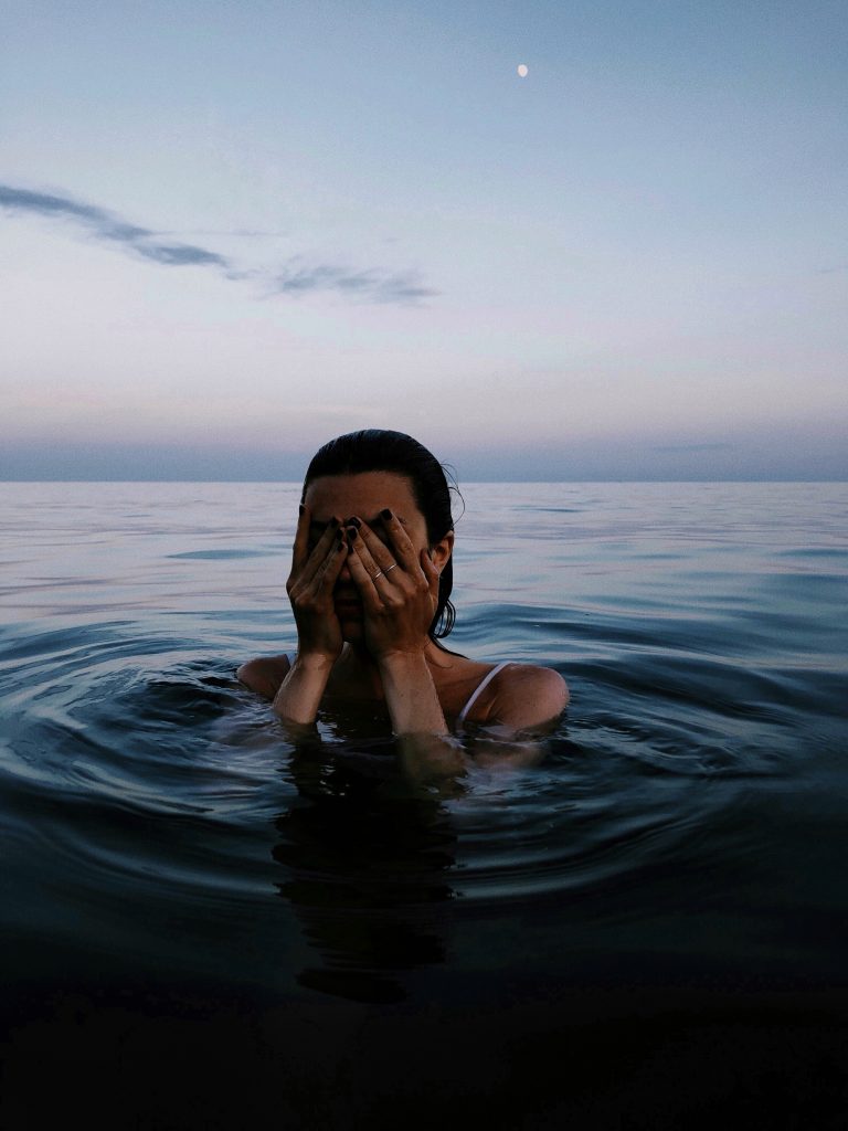 Girl swiming